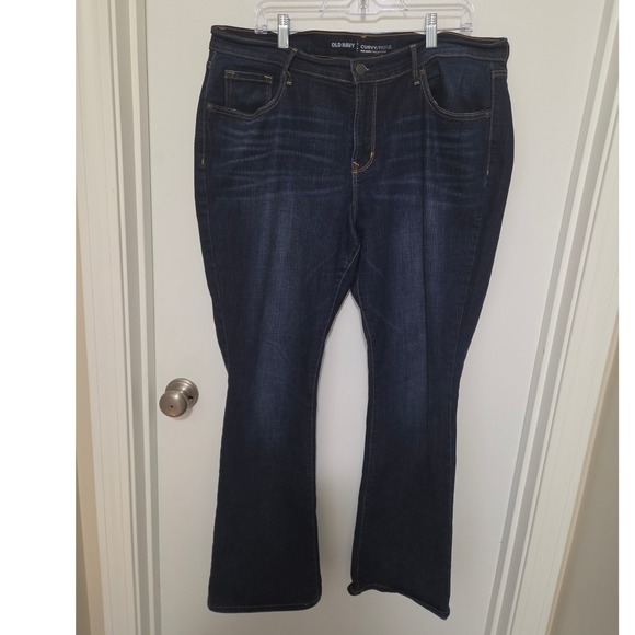 Old Navy Denim - Old Navy Curvy Profile Mid-Rise Dark Wash Bootcut Jeans Womens Size 16 Regular